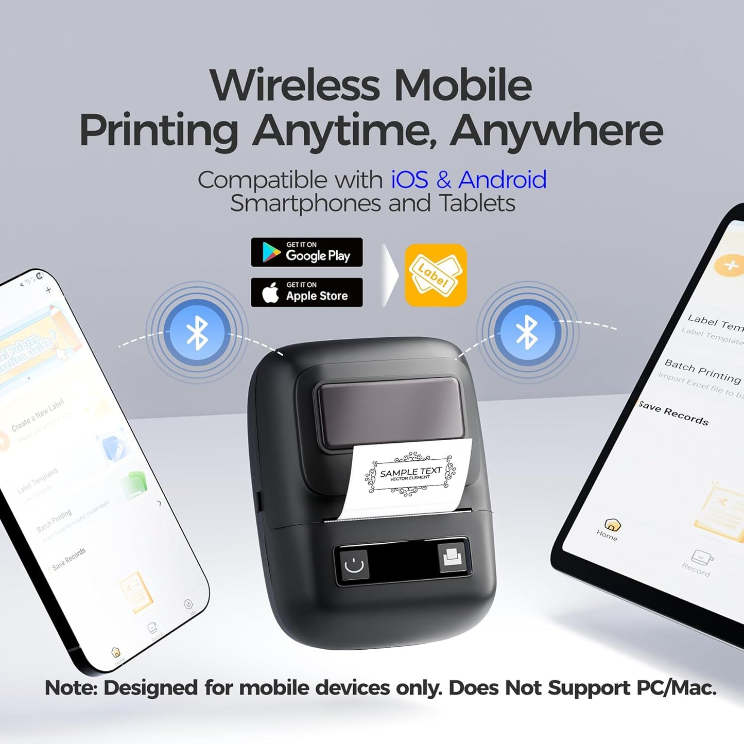 PocketPrint Pro™ | Inkless Mini Sticker Printer