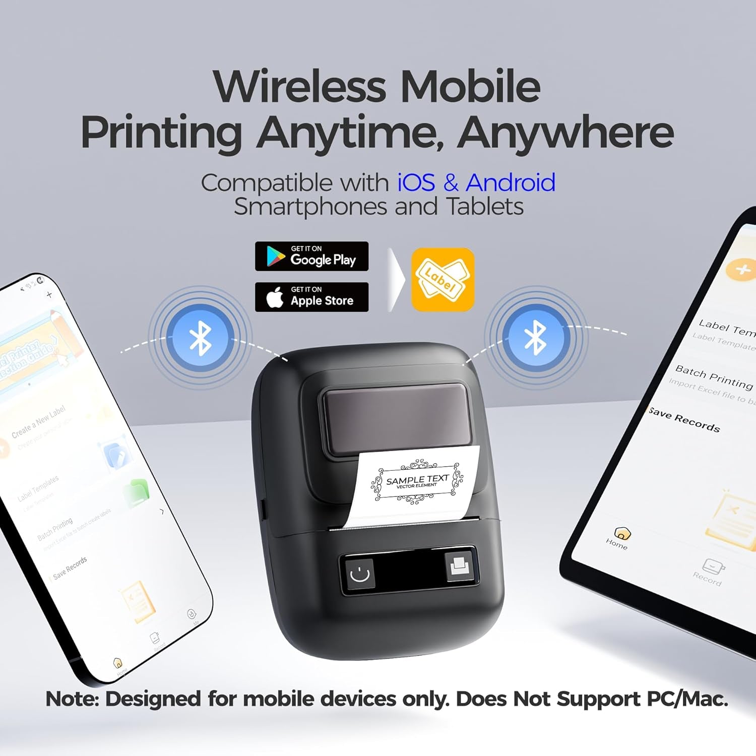 PocketPrint Pro™ | Inkless Mini Sticker Printer