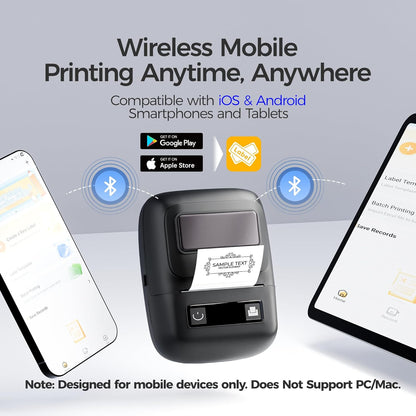 PocketPrint Pro™ | Inkless Mini Sticker Printer