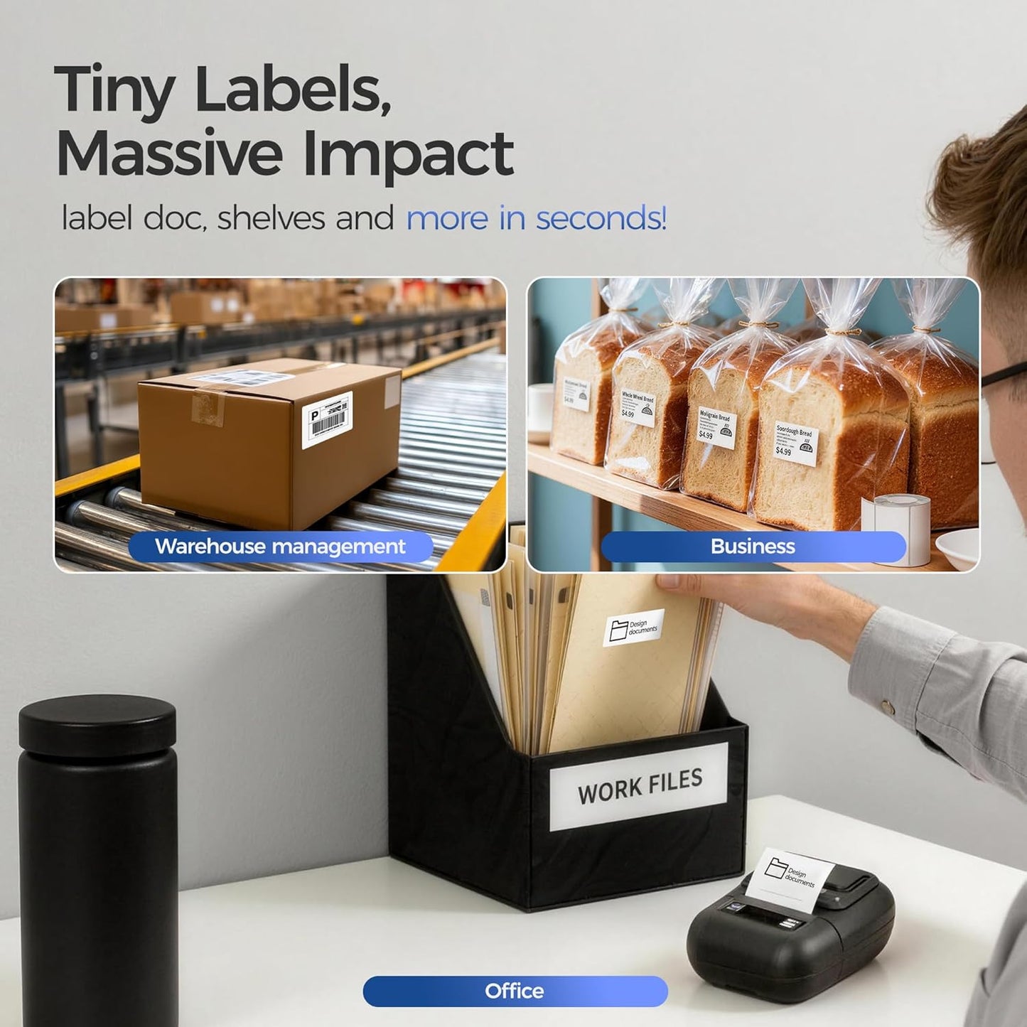 PocketPrint Pro™ | Inkless Mini Sticker Printer